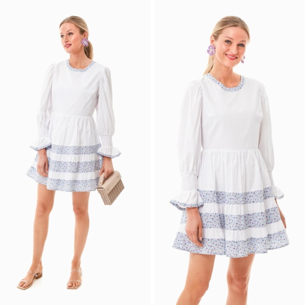 Pomander Place Tuckernuck Multi Floral Tiered Fran Mini Dress Womens
